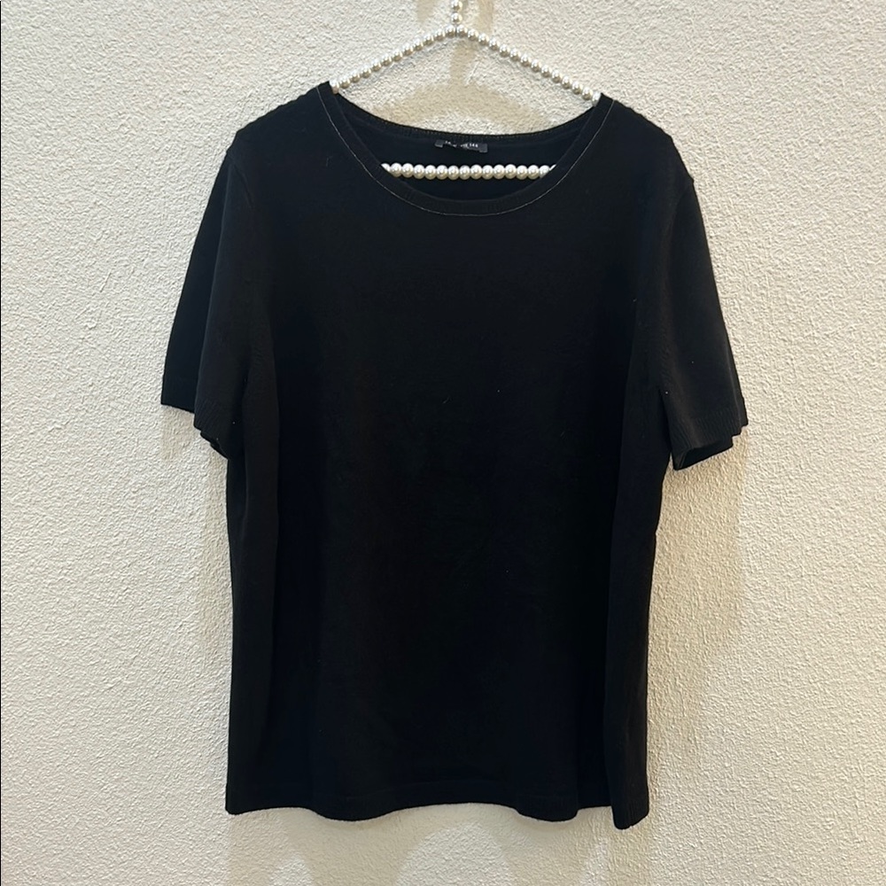 Lafayette 148 Cashmere Short Sleeve Sweater 1X